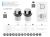 AE-BPW3U100U-53 Recessed power socket COMFORT, D-100мм, 3xFRENCH, 2xUSB, 1.5m cable, aluminium — Furniture sockets