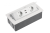 AE-PBSUC2GS-10 Prelungitor SOFT, 2 prize, 2xUSB, cu cablu .5m, alb — Prelungitoare