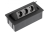 AE-PBSC3GS-20NN Recessed power socket SOFT, 3xSCHUKO, 1.5m cable, black — Furniture sockets