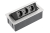 AE-PBSC3GS-53 Recessed power socket SOFT, 3xSCHUKO, 1.5m cable, aluminium — Furniture sockets