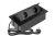 AE-PBSUC2GU-20N Recessed power socket SOFT, 2xFRENCH, 2xUSB, 1.5m cable, black — Furniture sockets