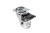 KM-RD-50-CF Caster with brake BRAZYLIA, D-50, transparent  — Furniture legs and wheel supports (rollers)