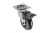 KM-RD-75-CF-20 Caster with brake BRAZYLIA, D-75, black — Furniture legs and wheel supports (rollers)