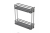 KO-150BO-60 Side cargo MOVIX PRO, without slides, 150mm, anthracite — Kitchen accessories