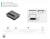 LB-80X100-05 Desk cable outlet MERIDA , 80x100mm, aluminium — LED tapes