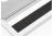 LB-80X280-05 Desk cable outlet MERIDA 80x280mm, aluminium — LED tapes