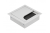 LB-K80X80-05 Desk cable outlet MERIDA , 80x80mm, aluminium — LED tapes
