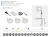 LD-Z3CSCB-53 Set LED CASTELLO 3 lampi cu intrerupator +transformator 12/24W, alb cald — Lămpi LED