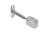 MR-WP-028-01 WP-28 angle bracket for oval rail, chrome — Kitchen accessories