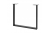 NM-INDUSTRIA-P20-20M Leg INDUSTRIA P, H-710,L-820, profile 20, black matt — Furniture legs and wheel supports (rollers)