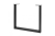 NM-INDUSTRIA-P40-20M Leg INDUSTRIA P, H-710,L-820, profile 40, black matt — Furniture legs and wheel supports (rollers)