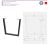 NM-INDUSTRIA-T20-20M Leg INDUSTRIA T, H-710,L-820, profile 20, black matt — Furniture legs and wheel supports (rollers)