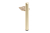 NM-RONDA-150-18 Leg RONDA, H=150, brushed gold — Furniture legs and wheel supports (rollers)