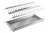 OC-A0180-06 Two tier dish drying rack, L-800mm, brushed steel — Kitchen accessories