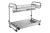 OC-A0450-06 Two tier dish drying rack A04, brushed steel — Kitchen accessories