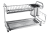 OC-A0460D-06 Self-standing two tier dish rack with organizer, brushed steel — Kitchen accessories
