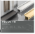 PA-VELLO-TD3M-20M Aluminum profile, handleless system VELLO, T two-sided, 3m, black matt — Furniture accessories
