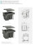 PB-45-MF002X20-60A Trash bin PRACTI ECO 400, 2×20l, on a guide with a closer, anthracite — Kitchen accessories