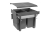 PB-45-MF2X20-60A Trash bin PRACTI ECO 450, 2×20l, on a guide with a closer, anthracite — Kitchen accessories