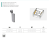 PB-D-CONREL-KW Conector pentru laterala si reling MB SQUARE, gri — Sisteme sertar