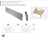 PB-D-WEWORG-A Set pentru organizare interioara sertar MB( panou+conector), L- 83mm, gri — Sisteme sertar