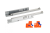 PB-GCHX18-500-H Undermount drawer slide with soft closing GCHX18-H, partial extension, L-500 — Направлеющие