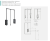 PG-ST83115-60 Pull-down wardrobe rail-oil, 875-120mm, 8 kg, anthracite — Filling for cabinets