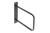 PP-BELT-20M Suport polita BELT, negru mat — Suporturi polite, accesorii pentru sticla