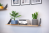 PP-FLAT-20M Shelf support FLAT, black matt — Shelf holders, glass fittings