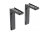 WB-WS-18-020 Shelf support bracket 180mm, black — Connecting Elements