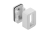 WG-RDRP-10 Rectangular socket with end cap, white — Filling for cabinets