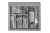 WK-SZ-AS-600-60 Cutlery organizer AXISPACE, for drawer 600mm, anthracite — Kitchen accessories
