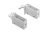 ZK-R1-KPL-10 Suport corp suspendat, set, stiga+dreapta, alb — Elemente de asamblare