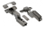 ZM-DCHCB07-3DBEO-20 Balama interioara SOLID PRO, cu inchidere lenta, cu brat drept, 3D, negru — Balamale
