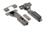 ZM-DCHCB09-3DBEO-20 Hc straight hinge, screw-type arm regulation, black — hinges