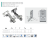 ZM-HCKT45-BE-S Hydraulic corner cup hinge +45° HCKT — hinges