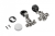 ZP-CIG-07UZE Glass hinge GTV + plate with euro and oval cap chrome — hinges