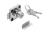 ZZ-KM-138-01-S Lock K-138, chrome — Office accessories