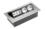 AE-PB02GS-53 Prelungitor cu 2 prize, USB, RJ45, audio, fara cablu, aluminiu — Prelungitoare