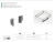 PB-MBPRO-ZLATYLA1 Set conector pentru spate sertar MBPRO, L-84mm, alb — Sisteme sertar