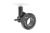 KM-STRADA-60MM-ZH-20 Rola de mobila STRADA, H=92.5mm, D-60 mm, cu frina, negru — Picioare și Rotile