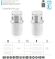 AE-BPW4F120P-10 Recessed power socket COMFORT PLUS, D-120mm, 1.5m cable, white — Furniture sockets