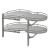 MVM-1000PL-ANTRACITE GTV CORNER MovixPro Pull-out basket with frame, 1000mm, left, antracite — Kitchen accessories