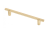 UZ-RAY-128-18 Handle RAY, 128 mm, brushed gold — Классические