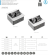 AE-PB1FAVA-53 Recessed power socket AVARO, 1xFRENCH, USB A+C, 1.5m cable, aluminium — Furniture sockets