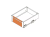 PB-AXISPRO-PANELWEW-95R-10 Front pentru sertar interior AXISPRO L=1200mm,H=95, mediu, alb — Sisteme sertar