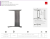 SB-A60X72-20M Desk frame, black matt — Furniture legs and wheel supports (rollers)
