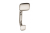 WZ-TOLED-C0-06 Hook TOLEDO C0, brushed steel — Furniture hooks