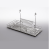 WE04.0015.01.001 Uscator pe reling, crom, platou plastic (REJS) — Furnitura Rejs