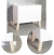 15.BS2503232 Picior lemn inclinat patrat, H-250, 32x32, M8x15 — Picioare și Rotile